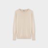 Wholesale Basic Crew Sweater Ls-Ivory Tops