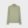 Online Modal Turtleneck Long Sleeve-Sage Tops