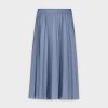 Clearance Pleated Skirt 24"-Light Denim Skirts