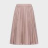 Wholesale Pleated Skirt 26"-Light Taupe Skirts