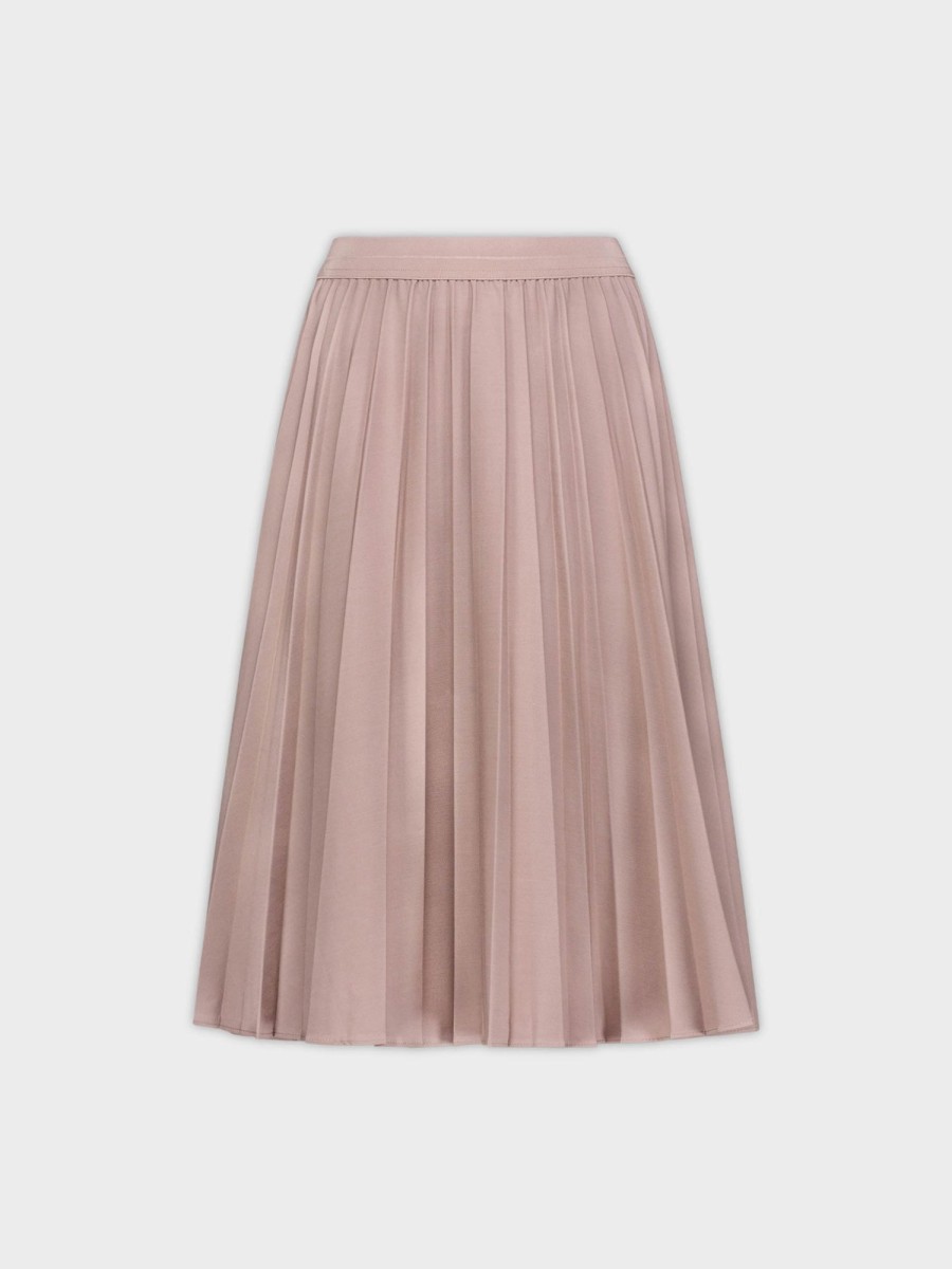 Wholesale Pleated Skirt 26"-Light Taupe Skirts