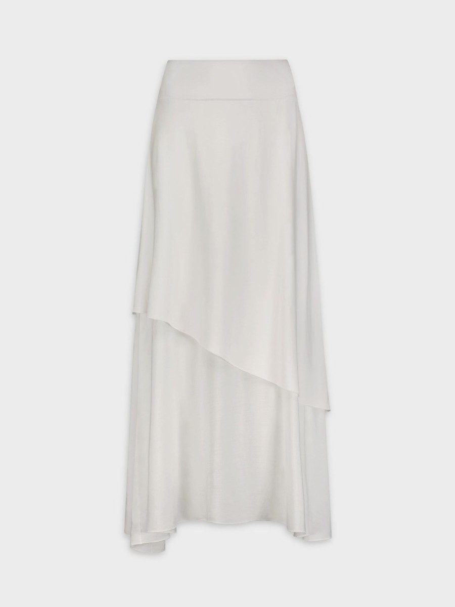 Wholesale Double Layer Skirt-White Skirts