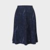 Best Denim Printed Panel Skirt-Blue 24" Sets