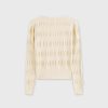 Wholesale Ruched Sweater-Ivory Tops