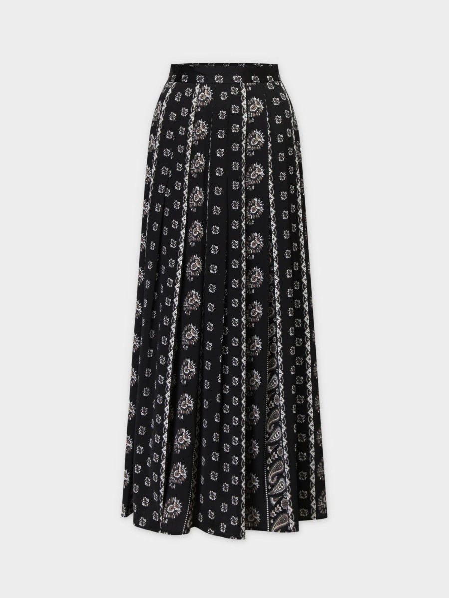 Hot Stitched Down Pleated Skirt-Paisley Sets