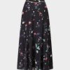 Online Piped Waistband Skirt-Floral Sets