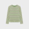 Clearance Neon Stripe Crew-Grey/Yellow Tees