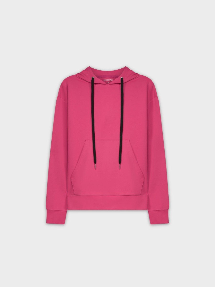 Hot Teen Hoodie-Hot Pink Teen Tops