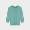 Online Basic Crew Sweater 3Q-Seafoam Tops