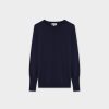 Wholesale Basic Crew Sweater Ls-Dark Navy Tops