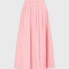 Wholesale Gathered Waist Skirt-Dusty Rose Skirts