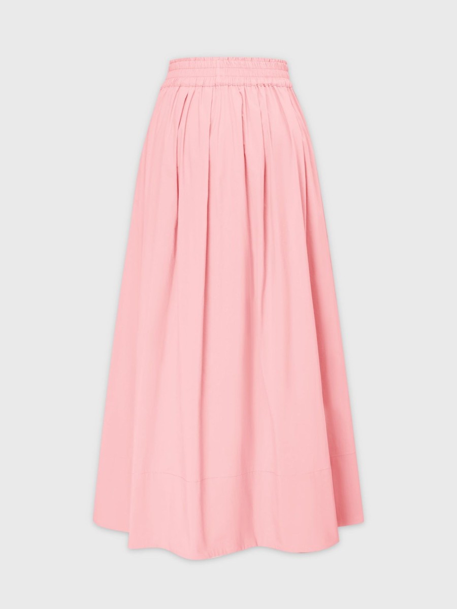 Wholesale Gathered Waist Skirt-Dusty Rose Skirts