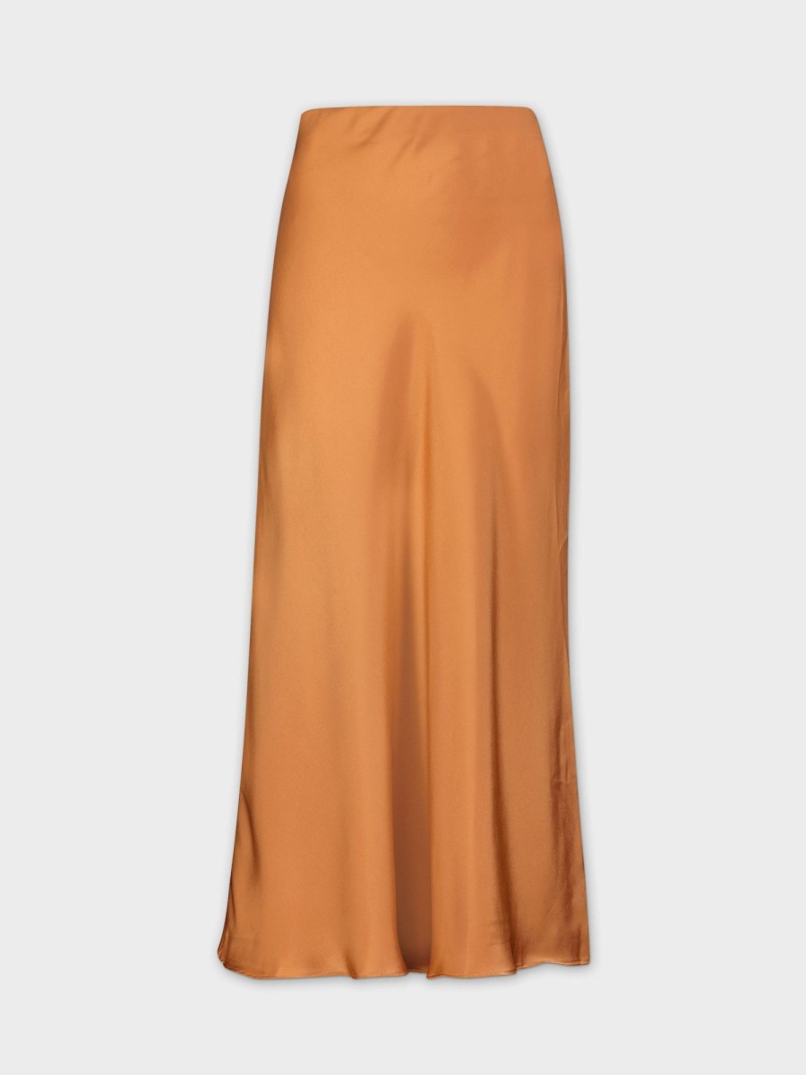 Wholesale Satin Slip Skirt-Bronze Skirts