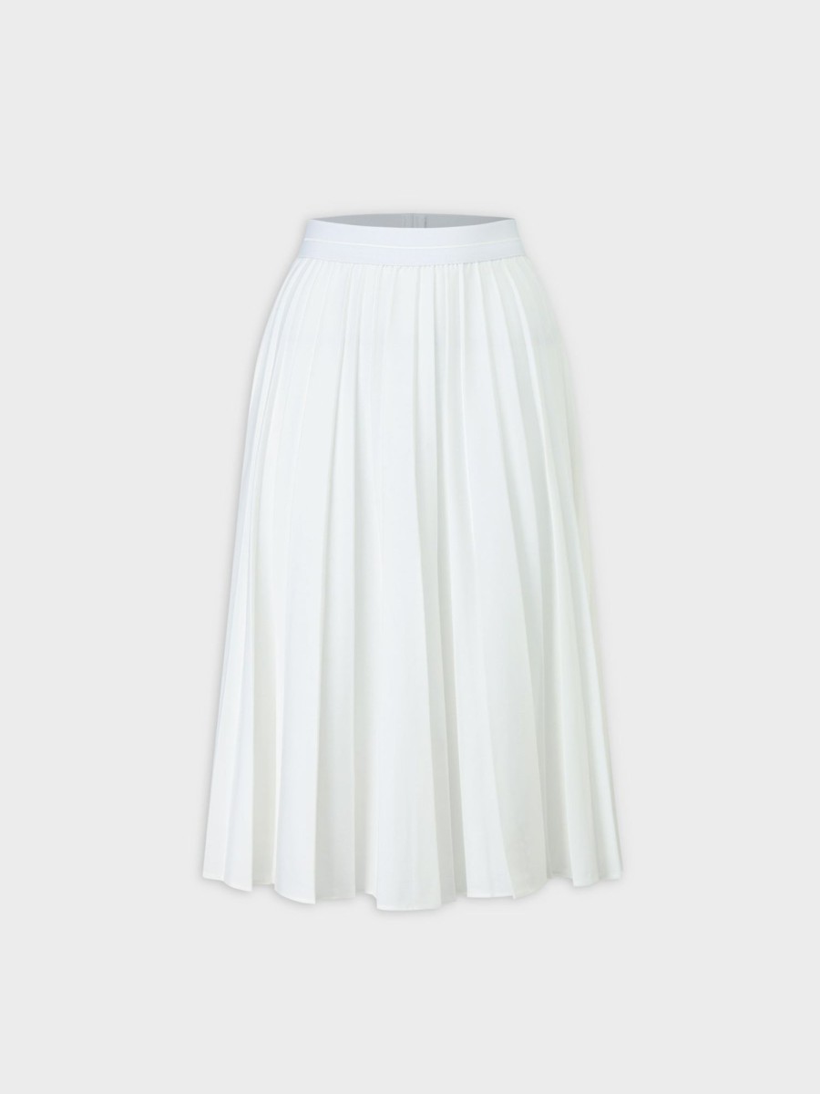 Wholesale Pleated Skirt 24"-White Skirts