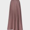 Wholesale Full Satin Skirt-Lilac Skirts