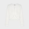 Best Ribbed Shrug-White Tops