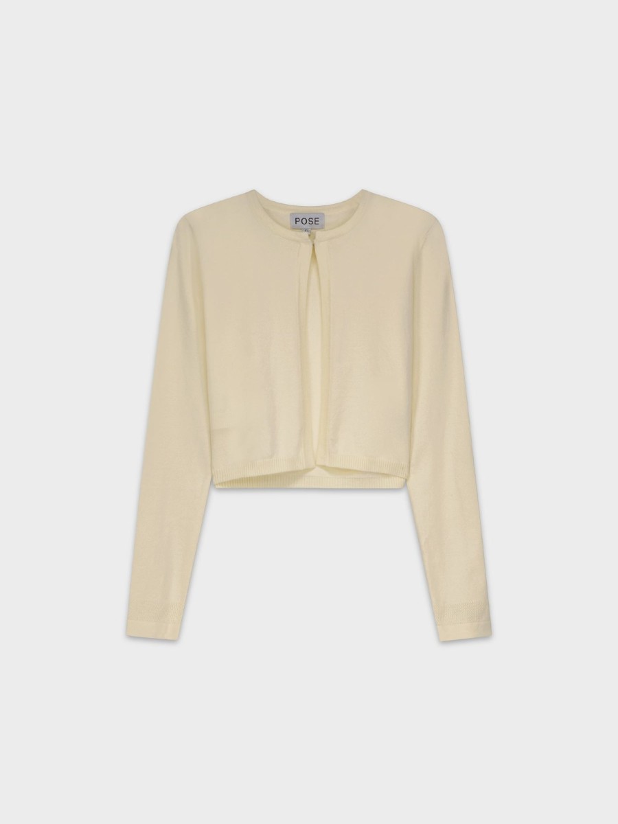 New Flat Shrug-Cream Tops