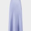 Hot Satin Slip Skirt-Ocean Blue Skirts