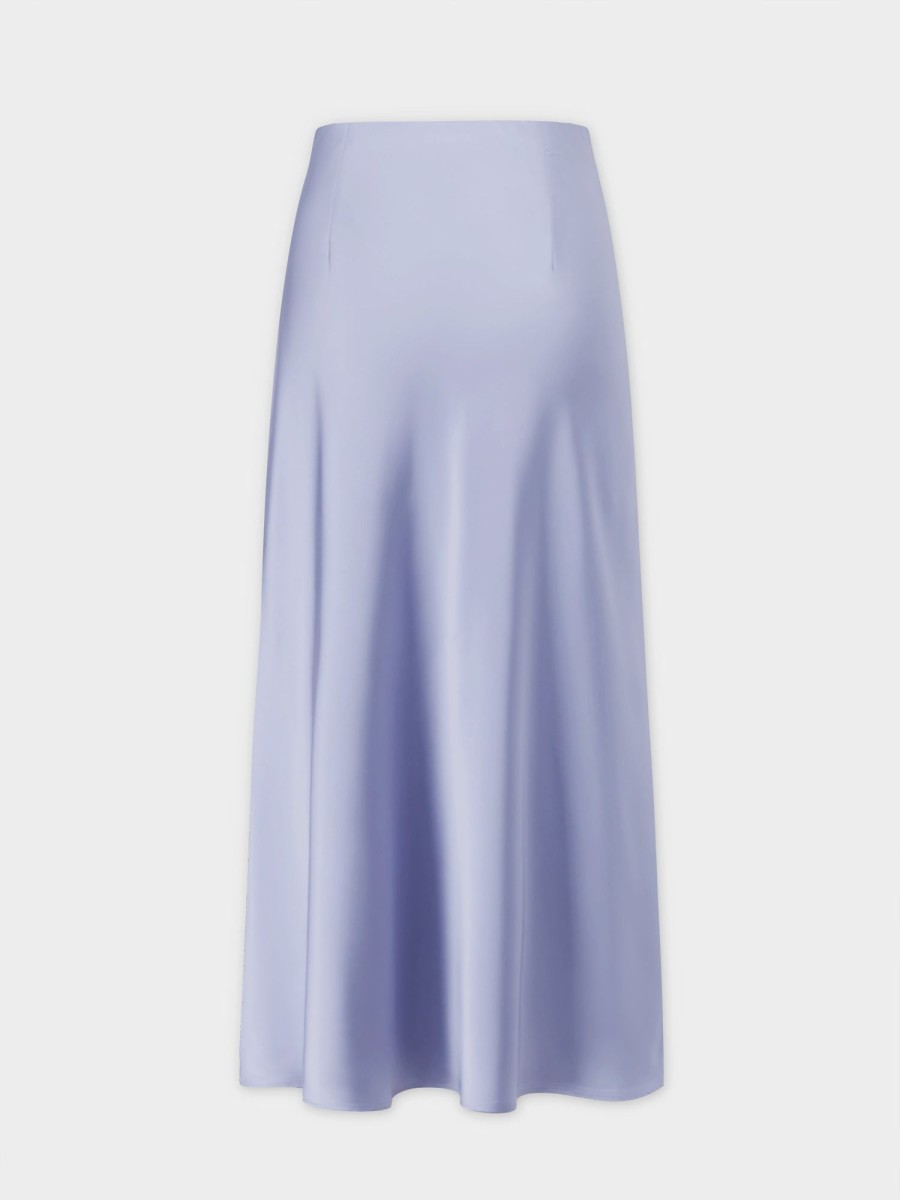 Hot Satin Slip Skirt-Ocean Blue Skirts