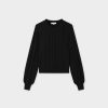 New Cross Stitch Sweater-Black Tops