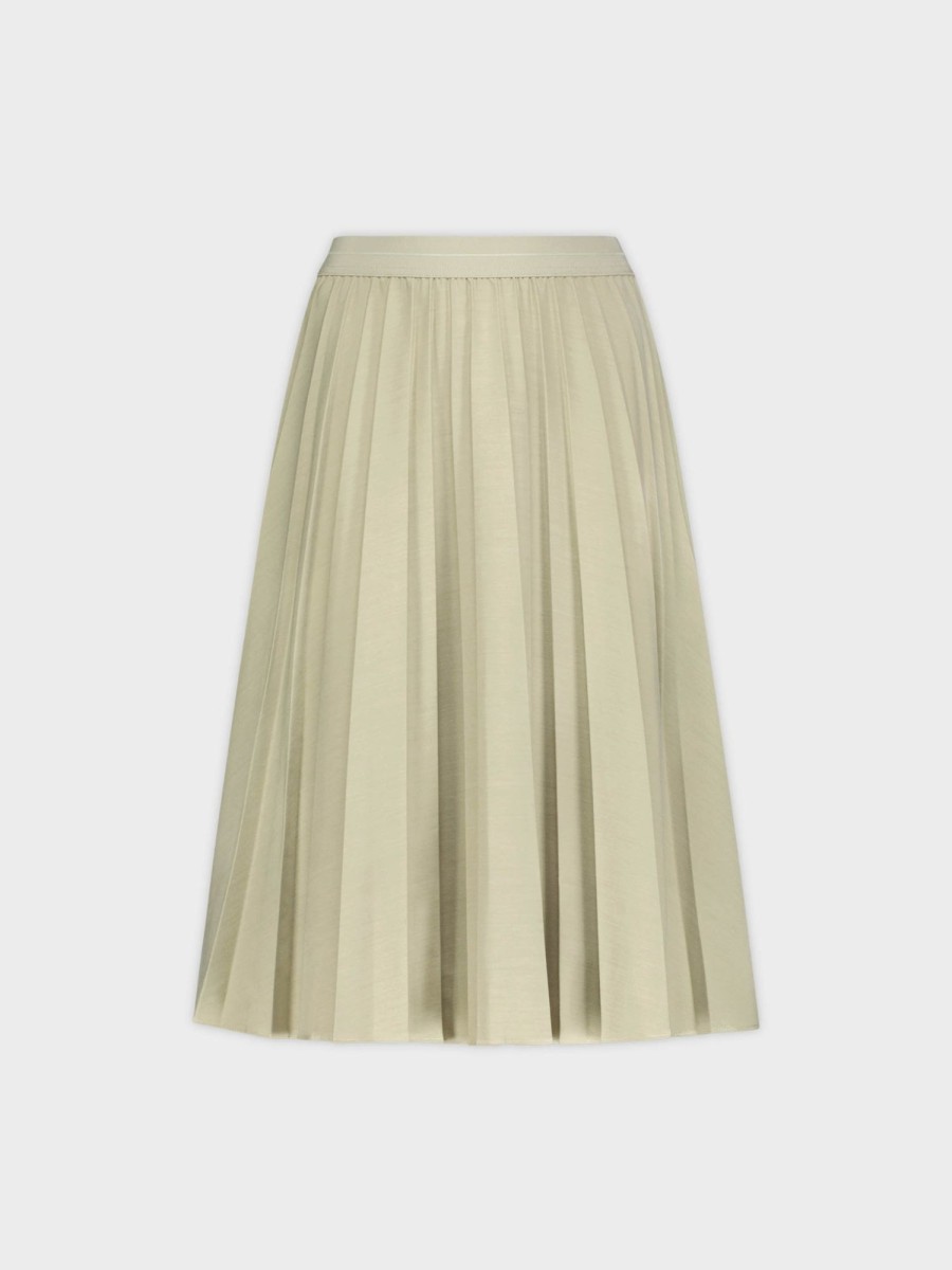 Wholesale Pleated Skirt 26"-Celery Green Skirts