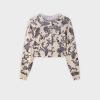 Clearance Printed Cardigan-Bone Paisley Tops