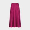 Wholesale Pleated Skirt 35"-Magenta Skirts