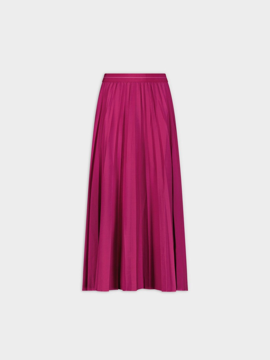 Wholesale Pleated Skirt 35"-Magenta Skirts