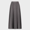 Best Pleated Skirt 35"-Grey Skirts