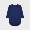 Wholesale Swing Tee (3Q)-Navy Tees