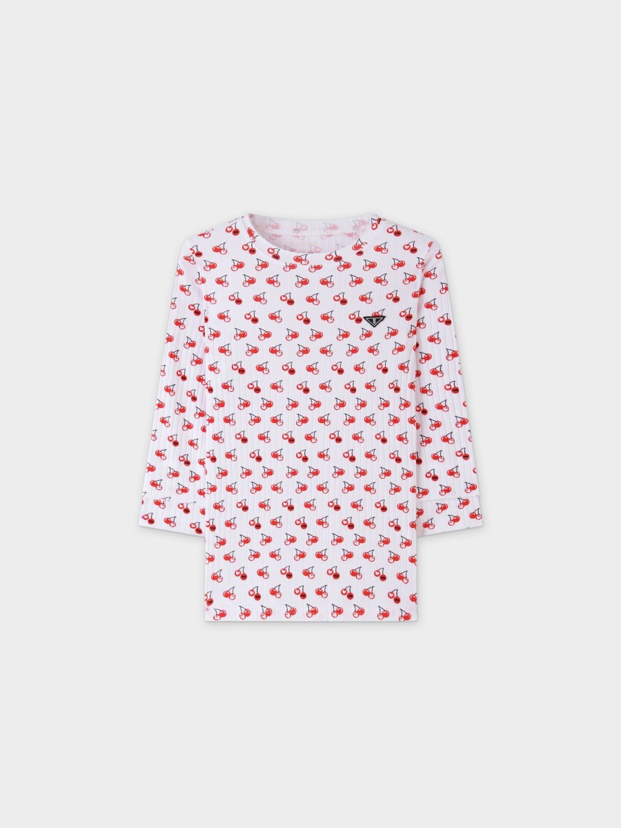 Best Layered 3Q Sleeve Tee-Cherries Teen Tops