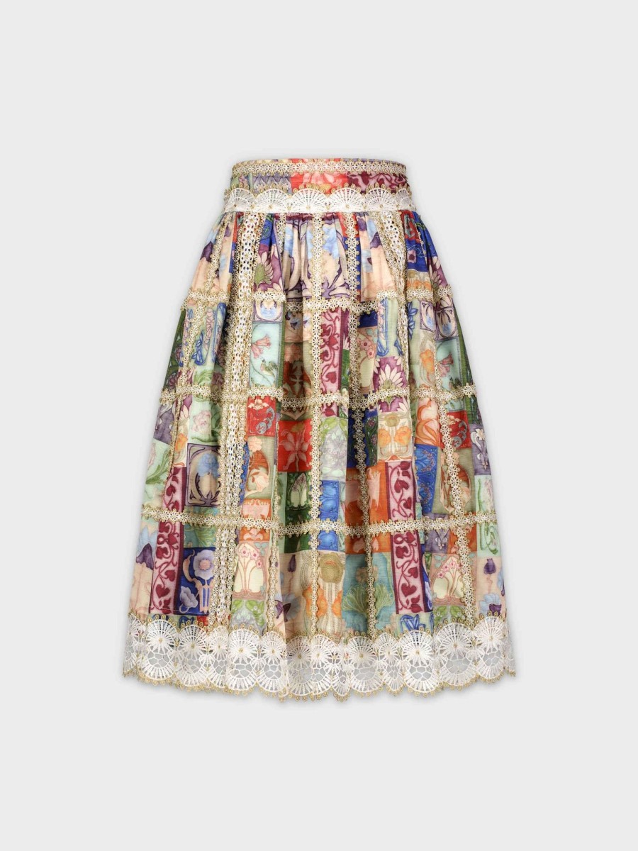 Best Patchwork Lace Skirt-Multi Skirts