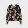 New Printed Cardigan Long-Gold Floral Sets