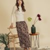 Wholesale Printed Pleated Skirt 37"-Colored Paisley Skirts