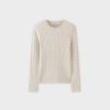 Best Knit Cable Sweater-Cream Tops