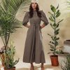 Wholesale Polo Puff Dress-Olive Dresses