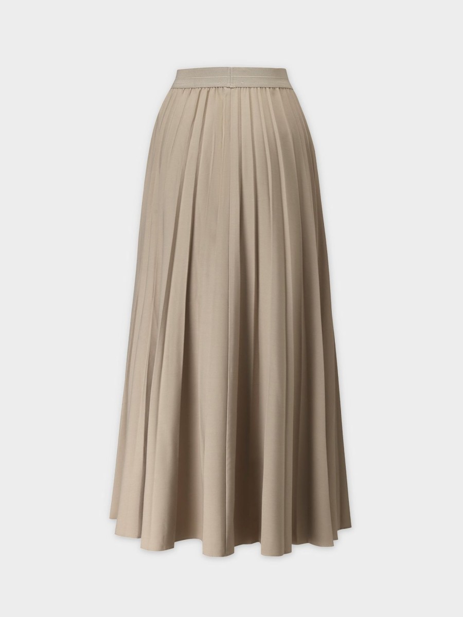 Wholesale Pleated Skirt 37"-Medium Tan Skirts