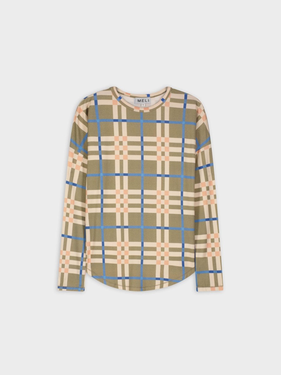 Hot Printed Swing Tee-Plaid Tees