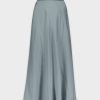 Clearance Full Satin Skirt-Steel Blue Skirts