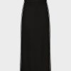 Clearance Side Stripe Knit Skirt-Black Sets