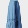 Best Tri Color Skirt-Denim Teen Skirts