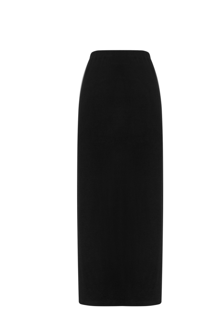 Wholesale Ribbed Knit Maxi Skirt - Black Skirts