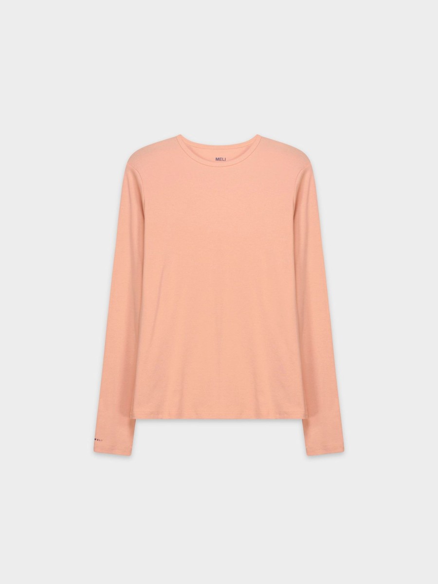 Clearance Classic Tee Long Sleeve-Peach Tees