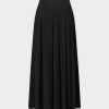 Hot Yolk Pleated Skirt 37"-Black Skirts