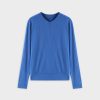 Clearance Ribbed High V Bomber-Royal Blue Tees