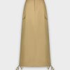 Hot Side Pull Skirt-Tan Skirts