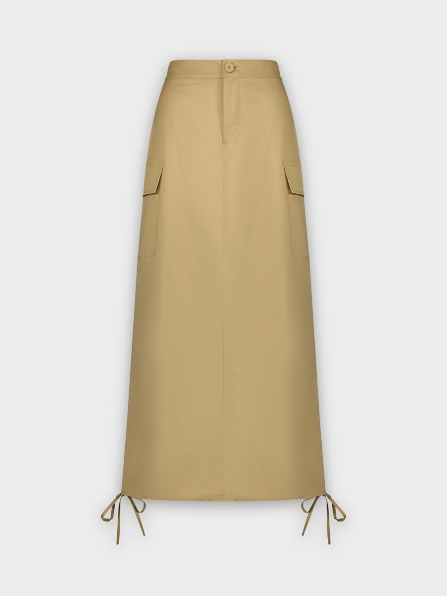 Hot Side Pull Skirt-Tan Skirts