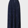 Wholesale Denim Printed Panel Skirt-Blue 36" Sets