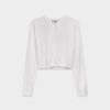 Hot Flat Shrug-White Tops