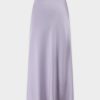 Online Satin Slip Skirt-Lilac Skirts